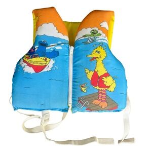 Vintage Sesame Street Life Jacket‎ Vest Child Size Small